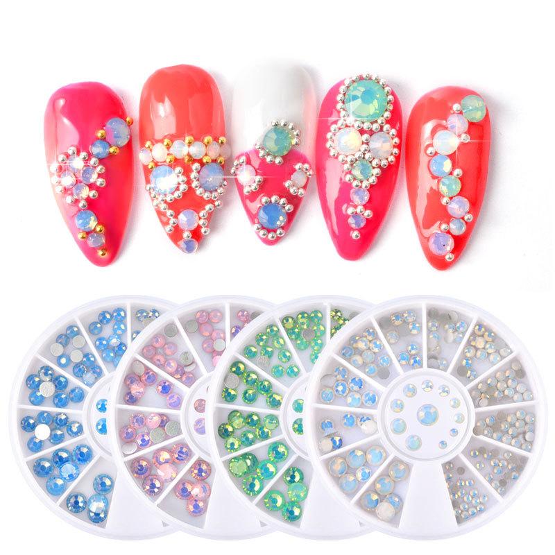 12 grids/set mixed 3D Shiny Mixed Size Opal Stones Nail Art Decorations Glass Flat Back Rhinestones Nail Decoration DIY
12 grids/set mixed 3D Shiny Mixed Size Opal Stones Nail Art Decorations Glass Flat Back Rhinestones Nail Decoration DIY