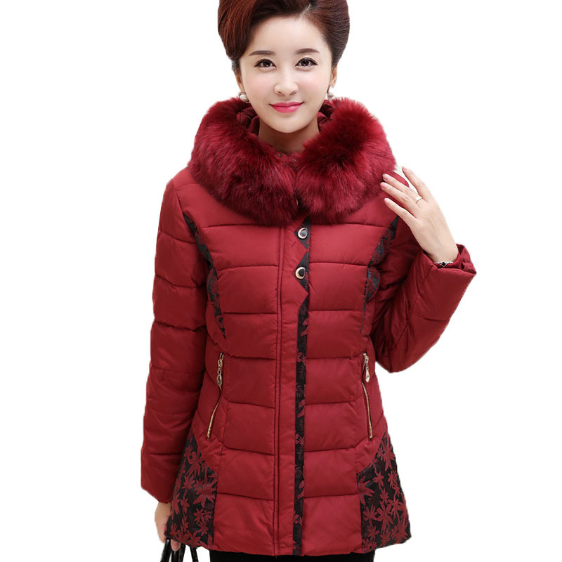 Middle-aged Woman New Mother Thickening Hot Outerwear Female Casual Winter Down Cotton Jacket Parka More Size R484 Rggy, Black
Middle-aged Woman New Mother Thickening Hot Outerwear Female Casual Winter Down Cotton Jacket Parka More Size R484 Rggy, Black