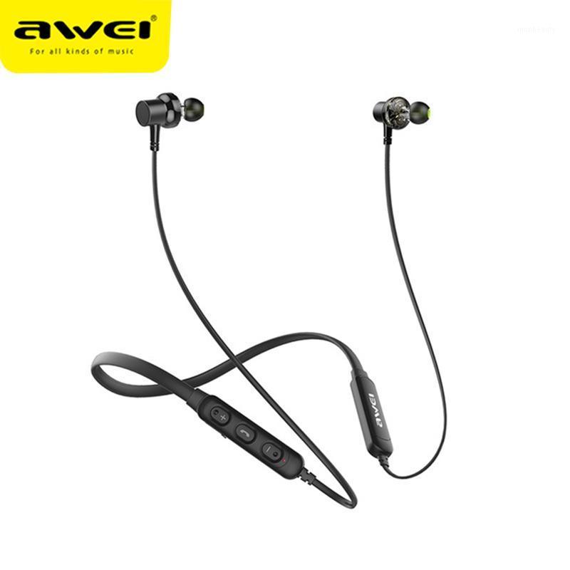 AWEI G20BL Dual Driver Neckband HiFi Wireless Bluetooth Earphones Earbuds CVC Noise cancelling IPX4 Stereo Deep Bass For Phone1, Black
AWEI G20BL Dual Driver Neckband HiFi Wireless Bluetooth Earphones Earbuds CVC Noise cancelling IPX4 Stereo Deep Bass For Phone1, Black