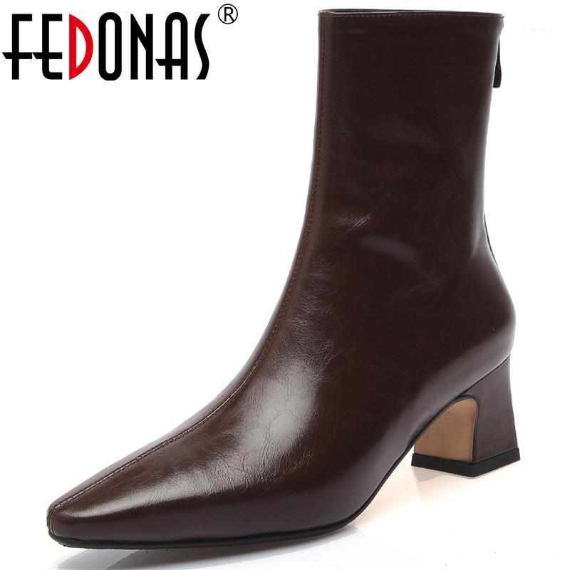 FEDONAS Retro Women Ankle Boots Pumps Shoes Winter Autumnthick Heels Women's Shoes 2020 Fall Winter Working Basic Boots1, Brownd
FEDONAS Retro Women Ankle Boots Pumps Shoes Winter Autumnthick Heels Women's Shoes 2020 Fall Winter Working Basic Boots1, Brownd