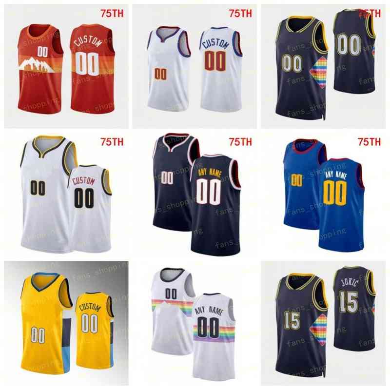Custom Printed 75th City Basketball Jerseys 15 Nikola 27 Jamal Jokic Murray Aaron 50 Gordon 1 Michael Porter Jr. 5 Will Barton Bryn 6 Forbes, Black;red
Custom Printed 75th City Basketball Jerseys 15 Nikola 27 Jamal Jokic Murray Aaron 50 Gordon 1 Michael Porter Jr. 5 Will Barton Bryn 6 Forbes, Black;red