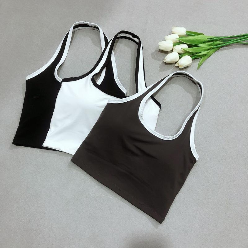 Yoga Vest Underwear Beauty Back Color Matching Halter Neck Sports Fitness Top Chest Pad Gathering High Waist Training Bra Sling, Black
Yoga Vest Underwear Beauty Back Color Matching Halter Neck Sports Fitness Top Chest Pad Gathering High Waist Training Bra Sling, Black