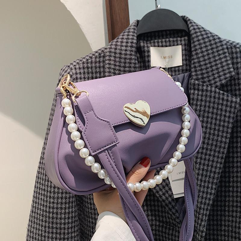 PU Leather Armpit Bag For Women 2021 Pearl Design Small Handbags and Purses Purple Lady Travel Fashion Twist Shoulder Bag, Black
PU Leather Armpit Bag For Women 2021 Pearl Design Small Handbags and Purses Purple Lady Travel Fashion Twist Shoulder Bag, Black
