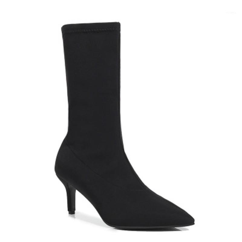 New Women Boots Stretch Fabric Socks Ankle Boots For Women Pointed Toe High Heel Shoes Woman Autumn Winter high heel1, Blue
New Women Boots Stretch Fabric Socks Ankle Boots For Women Pointed Toe High Heel Shoes Woman Autumn Winter high heel1, Blue