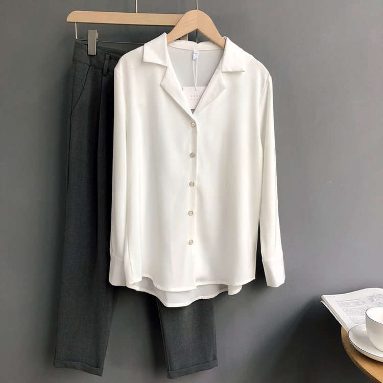 2021 New Oversize V-neck Spring Summer Solid Color Long Sleeve Chic Loose Blouse Shirt Women Female Button Top Mokh, White
2021 New Oversize V-neck Spring Summer Solid Color Long Sleeve Chic Loose Blouse Shirt Women Female Button Top Mokh, White