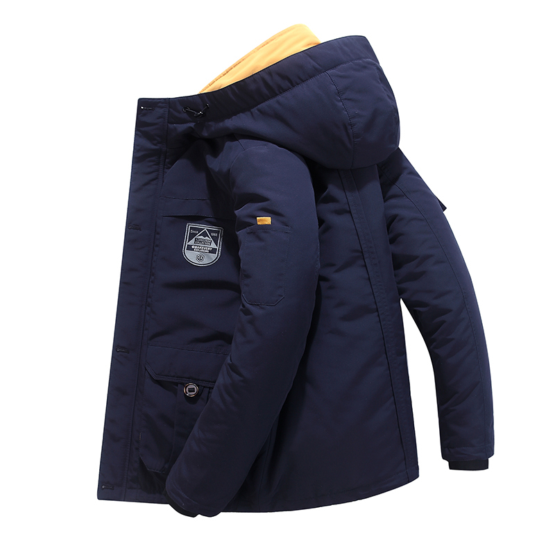 Men's Winter Fleece Thick Jacket 2 in 1 Warm Coat Outwear Cotton Liner Removable Down Parka Waterproof Windbreaker Plus Size 6XL 201223