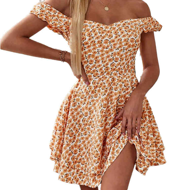 Off Shoulder Slash Neck Floral Women Bohemian Beach Casual Dresses Slim Waist A-line Elegant Ladies Holiday Dress Clothes, Black;gray
Off Shoulder Slash Neck Floral Women Bohemian Beach Casual Dresses Slim Waist A-line Elegant Ladies Holiday Dress Clothes, Black;gray