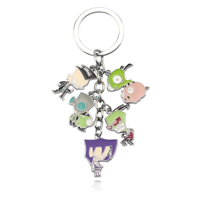 Anime cosplay Invader Zim Key chains Metal Figures Keychain Fashion Christmas Jewelry Gift Keyring
Anime cosplay Invader Zim Key chains Metal Figures Keychain Fashion Christmas Jewelry Gift Keyring