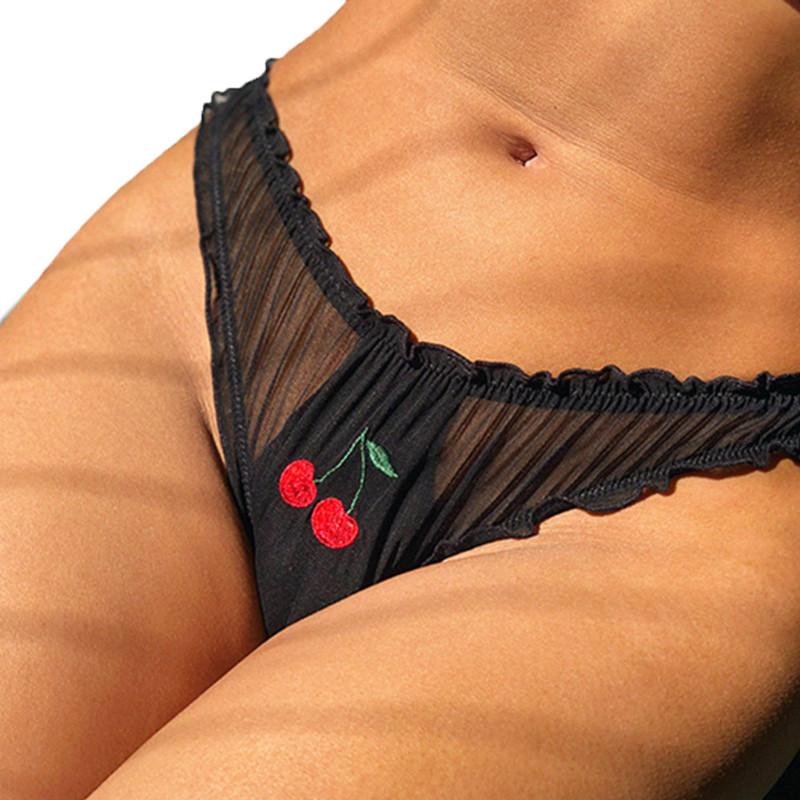 Sweet Women Sexy Lace Lingerie Temptation Low-waist Panties Fruit Ins Embroidery Transparent Briefs Seamless Sweet Underwear, T back
Sweet Women Sexy Lace Lingerie Temptation Low-waist Panties Fruit Ins Embroidery Transparent Briefs Seamless Sweet Underwear, T back