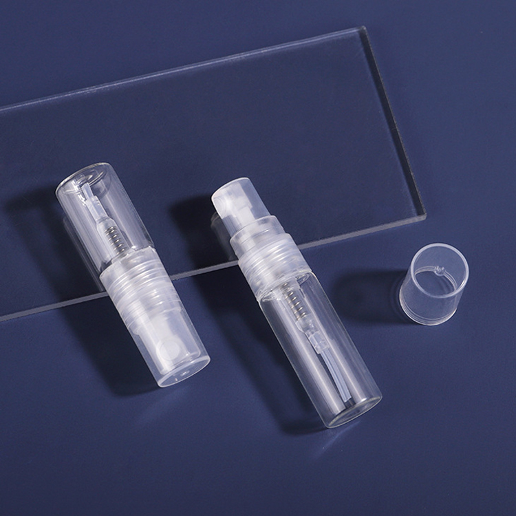 2ml 3ml 5ml Transparent Mini Spray Bottle Empty Clear Refillable Travel Perfume Atomizer Portable Glass Vials
