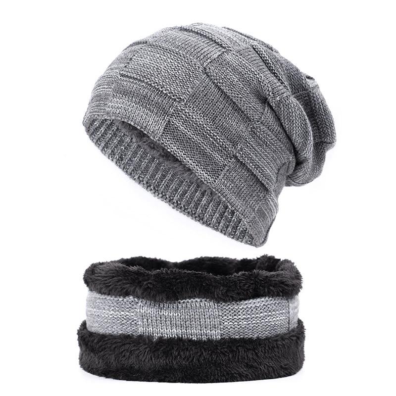 Winter Beanie Hats Scarf Set Warm Knit Hat Skull Cap Neck Warmer with Thick Fleece Lined Winter Hat and Scarf for Men Women
Winter Beanie Hats Scarf Set Warm Knit Hat Skull Cap Neck Warmer with Thick Fleece Lined Winter Hat and Scarf for Men Women