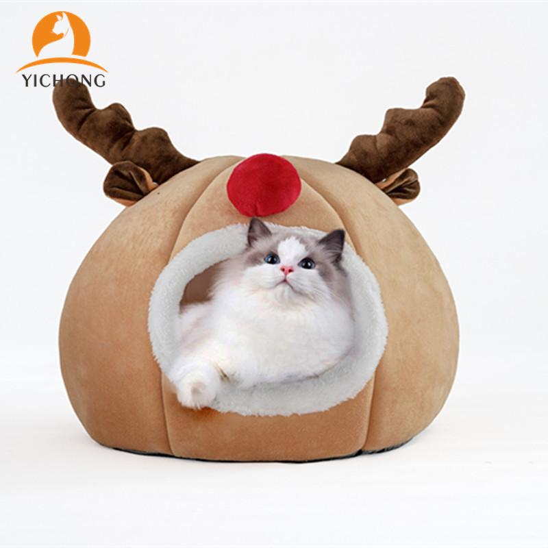 YICHONG New Creative Pet Nest Tent Christmas Reindeer Dog House Autumn and Winter Warm Pet Products 3D Sponge Cat Nest YH217
YICHONG New Creative Pet Nest Tent Christmas Reindeer Dog House Autumn and Winter Warm Pet Products 3D Sponge Cat Nest YH217