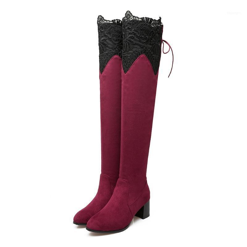 PQECFS Big size 32-46 high quality spring & autumn & winter women solid sexy lace stretch fabric over-the-knee boots 3 colors1, Black
PQECFS Big size 32-46 high quality spring & autumn & winter women solid sexy lace stretch fabric over-the-knee boots 3 colors1, Black