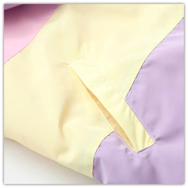 Flectit Women Pastel Rainbow Bomber Jacket Cute Color Block Duster Souvenir Sukajan Windbreaker Girls Harajuku Pastel Goth * 201028