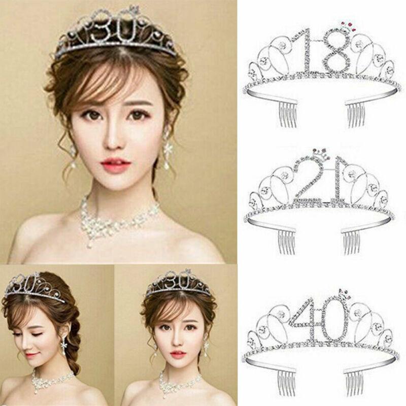Hot sale NEW Women cute Anniversary Birthday 16/18/20/30/40th Silver Rhinestone Tiara Crown Headband
Hot sale NEW Women cute Anniversary Birthday 16/18/20/30/40th Silver Rhinestone Tiara Crown Headband