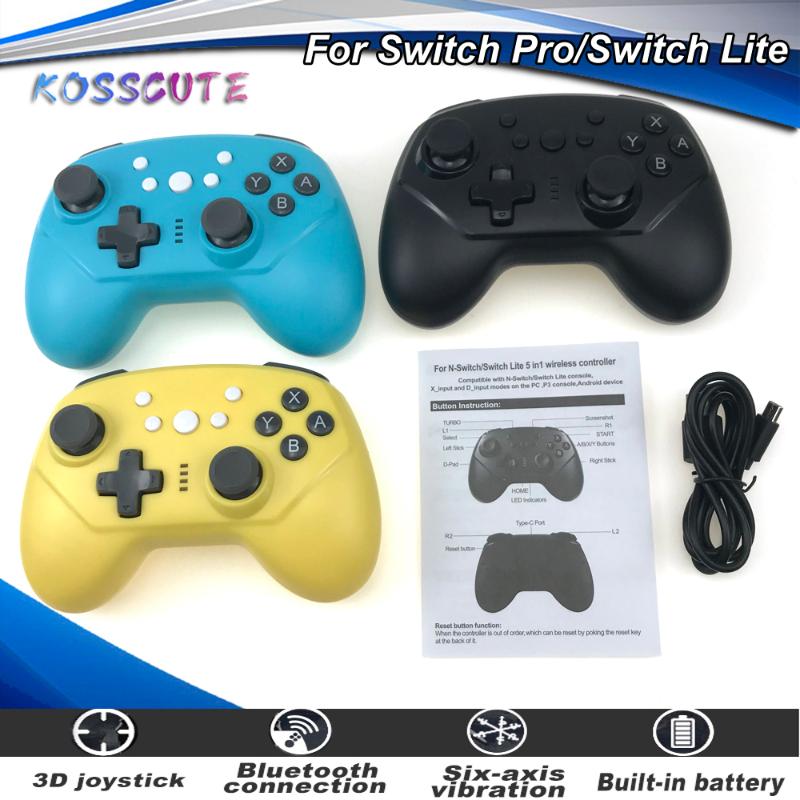 New Switch Pro Wireless Gamepads Controller Bluetooth With Axis & Vibration Mando Pro Switch Lite Joystick
New Switch Pro Wireless Gamepads Controller Bluetooth With Axis & Vibration Mando Pro Switch Lite Joystick
