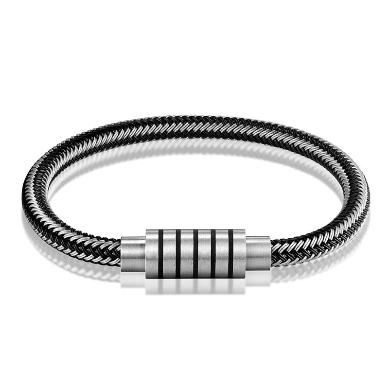 HOT 2020 Punk Black White Braidedr Bracelet Magnetic Buckle Simple Style Fashion Wristband Men Jewelry Gifts 
HOT 2020 Punk Black White Braidedr Bracelet Magnetic Buckle Simple Style Fashion Wristband Men Jewelry Gifts