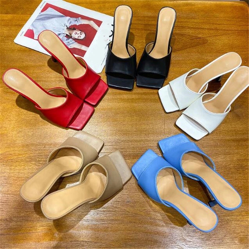 High Quality Soft Leather Casual Mules Thin High Heel Sandals Summer Women Square Toe Outdoor Slippers Dress Shoes #lh8i, Beige
High Quality Soft Leather Casual Mules Thin High Heel Sandals Summer Women Square Toe Outdoor Slippers Dress Shoes #lh8i, Beige