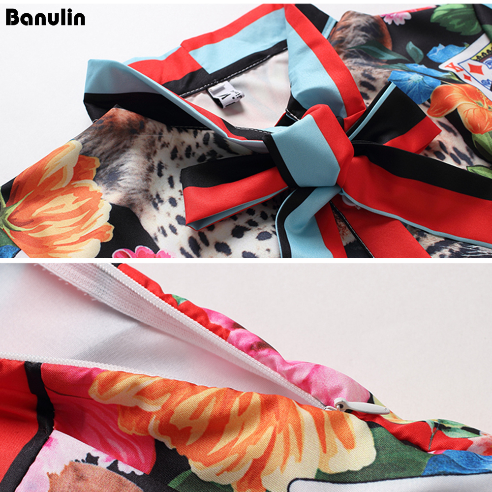 Runway Maxi Dresses Women High Quality Bow Neck Vintage Animal Print Floor Length Long Party Dress Vestidos Robe Femme T200320