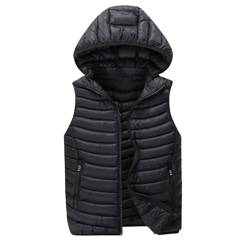 Men's Warm Sleeveless Vest Men Cotton Hooded Jacket 2019 Winter Male Zipper Waistcoat for Autumn Male New Brand, Dark blue
Men's Warm Sleeveless Vest Men Cotton Hooded Jacket 2019 Winter Male Zipper Waistcoat for Autumn Male New Brand, Dark blue