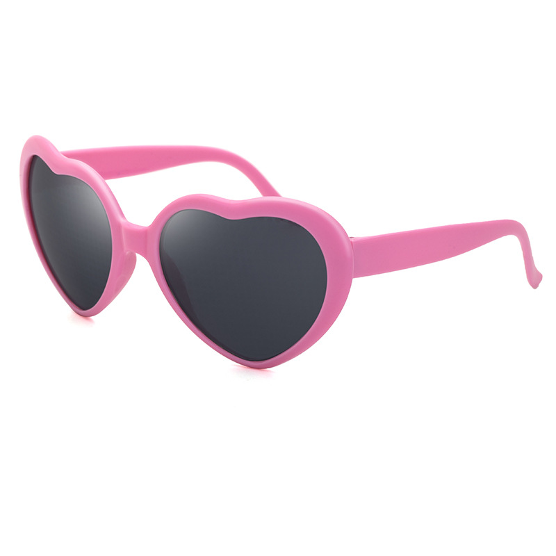 Whoesale Anti Blue Light Glasses Love Heart Shaped Effects Glass Diffraction Women Fashion Sunglasses Make Up
