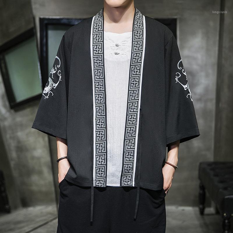 Kimono Men Yukata Cardigan Loose Casual Male Kimono Jacket Shirt Traditional Japanese Men's Clothing Cosplay Samurai Costume1
Kimono Men Yukata Cardigan Loose Casual Male Kimono Jacket Shirt Traditional Japanese Men's Clothing Cosplay Samurai Costume1