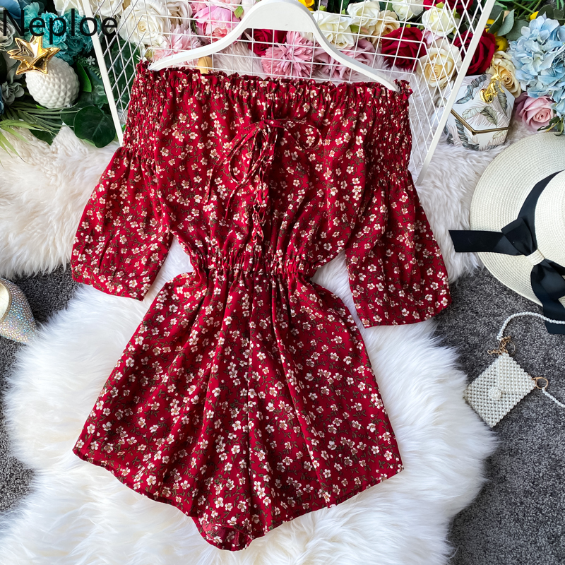 Neploe Women Bohemian Floral Jumpsuits 2020 Summer Holiday Vintage Overalls Off Shoulder Print Wide Leg Shorts Rompers 57841 T200704, Black
Neploe Women Bohemian Floral Jumpsuits 2020 Summer Holiday Vintage Overalls Off Shoulder Print Wide Leg Shorts Rompers 57841 T200704, Black