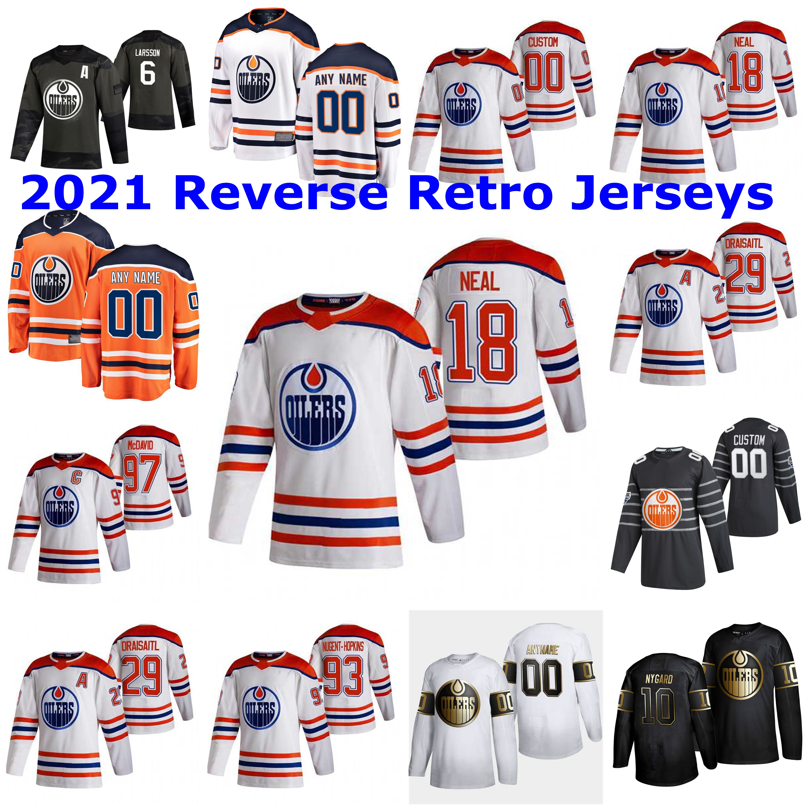 Edmonton Oilers 2021 Reverse Retro Hockey Jerseys 26 Brandon Manning Jersey 36 Joel Persson 4 Kris Russell 19 Mikko Koskinen Custom Stitched, Black;red
Edmonton Oilers 2021 Reverse Retro Hockey Jerseys 26 Brandon Manning Jersey 36 Joel Persson 4 Kris Russell 19 Mikko Koskinen Custom Stitched, Black;red
