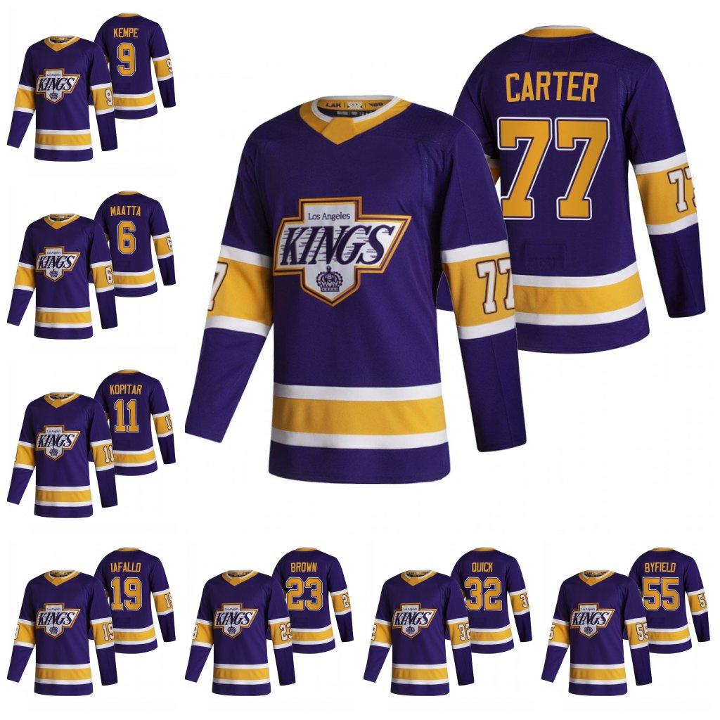 LA Los Angeles Kings 2021 Reverse Retro Jersey Anze Kopitar Dustin Brown Iafallo Doughty Campbell Kovalchuk Carter Jonathan Quick Toffoli, Black
LA Los Angeles Kings 2021 Reverse Retro Jersey Anze Kopitar Dustin Brown Iafallo Doughty Campbell Kovalchuk Carter Jonathan Quick Toffoli, Black
