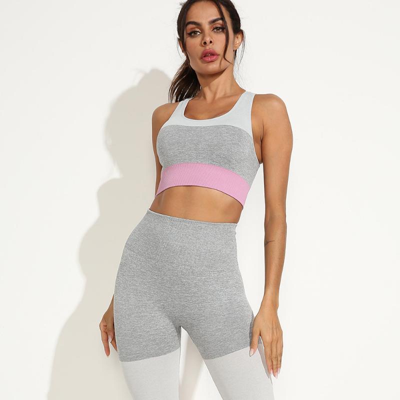 2020 Woman Seamless Yoga Set Stretchy Running Cycling Breathable Sportswear High Elastic Slim Fit Fitness&Body Buliding Tights, Pink
2020 Woman Seamless Yoga Set Stretchy Running Cycling Breathable Sportswear High Elastic Slim Fit Fitness&Body Buliding Tights, Pink