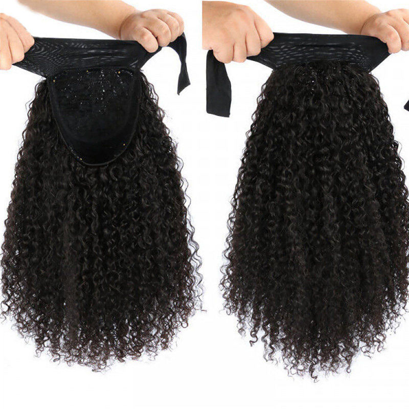 Brazilian Bangs Full-machanism Wigs Deep Wave 10-32" Wig Capless 100% Virgin Human Hair Water Wave Kinky Curly Kinky Straight Yaki