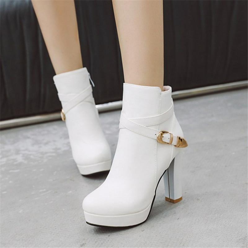 PXELENA Elegant White Bride Wedding Boots Women Shoes Autumn Pink Black High Heels Office Lady Ankle Boots Plus Size 34-43 Zip
PXELENA Elegant White Bride Wedding Boots Women Shoes Autumn Pink Black High Heels Office Lady Ankle Boots Plus Size 34-43 Zip