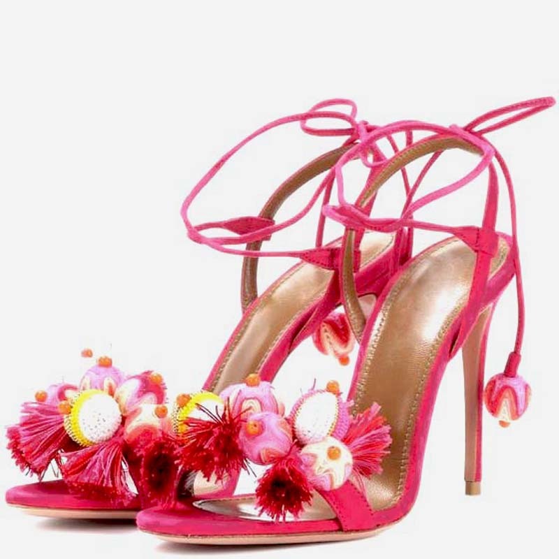 Sweet Flat-heeled Sandals Tropicana Ladies Ball Pom Pom/low Jumper Multi Bobbles Finger Open Income Even Ladies'sandals D7ak, Red 1
Sweet Flat-heeled Sandals Tropicana Ladies Ball Pom Pom/low Jumper Multi Bobbles Finger Open Income Even Ladies'sandals D7ak, Red 1