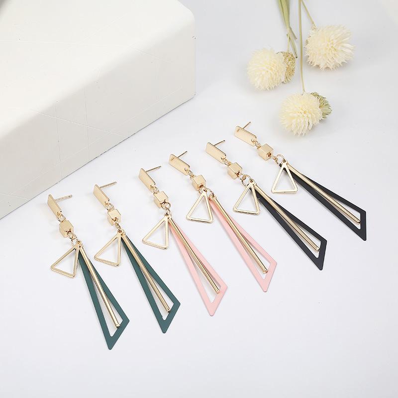 Dangle & Chandelier Korean Geometric Triangle Earrings For Women Long Drop Travel Party Wedding Female Jewelry Gifts Wholesale
Dangle & Chandelier Korean Geometric Triangle Earrings For Women Long Drop Travel Party Wedding Female Jewelry Gifts Wholesale