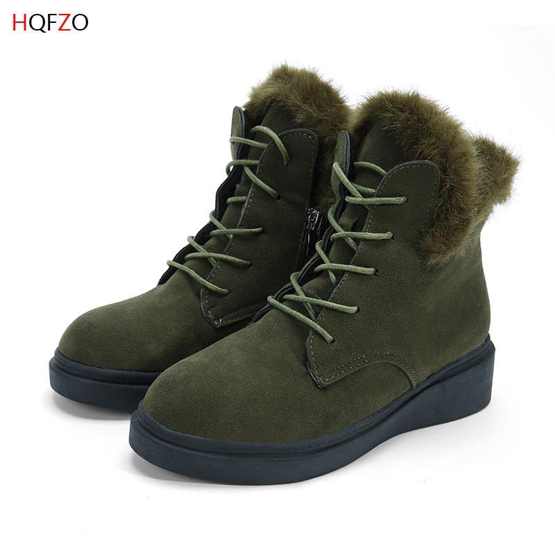 Low Heels Winter Ankle Boots For Women Lace Up Fashion Comfortable Bottine Zip Cross-tied Plush Women Boots Mujer 20201, Black 
Low Heels Winter Ankle Boots For Women Lace Up Fashion Comfortable Bottine Zip Cross-tied Plush Women Boots Mujer 20201, Black