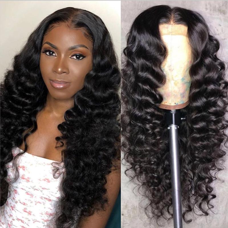 Brazilian Loose Deep Wave Wigs T Part Lace Front Human Hair Wigs For Women Human Hair Lace Frontal Middle Part Remy 150%, Natural color
Brazilian Loose Deep Wave Wigs T Part Lace Front Human Hair Wigs For Women Human Hair Lace Frontal Middle Part Remy 150%, Natural color