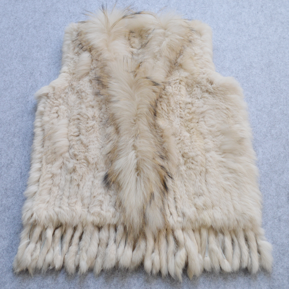 Hot selling women's party crocheted waistcoat 100% genuine gilet rabbit real raccoon skin vest collar, Black
Hot selling women's party crocheted waistcoat 100% genuine gilet rabbit real raccoon skin vest collar, Black