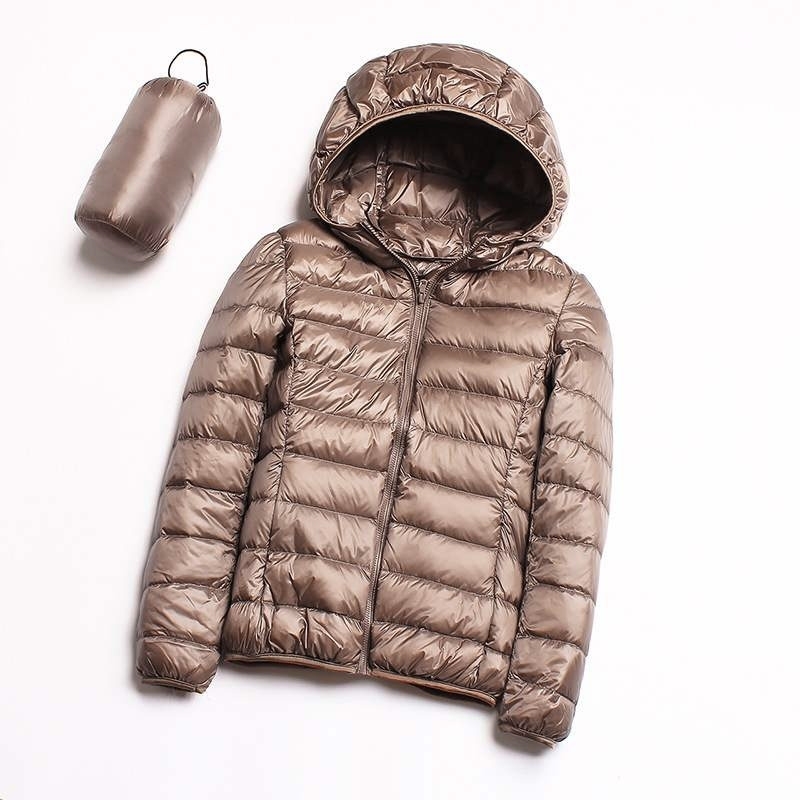 Coats Outwear Warm Hooded Down Jacket Ultra Light Autumn Winter Women Short Jacket Duck Down Coat Windbreaker Plus 5XL 6XL 201029