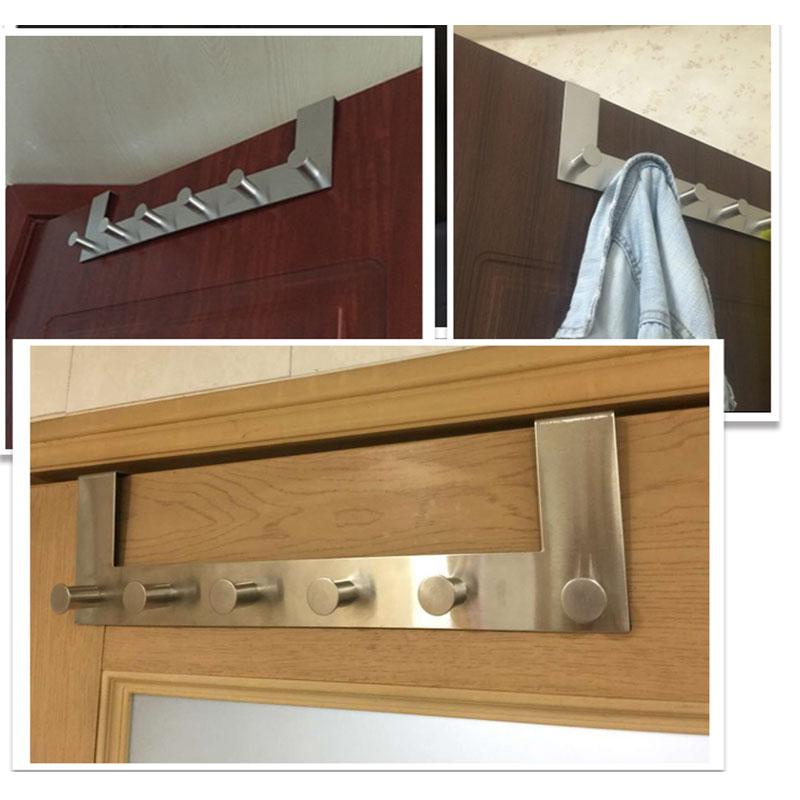 Stainless Steel Over the Door Hooks Coat Hanger Door Hook Rack Wall Hanging Rack for Cloth Pants Hat Towel (6-Hook
Stainless Steel Over the Door Hooks Coat Hanger Door Hook Rack Wall Hanging Rack for Cloth Pants Hat Towel (6-Hook