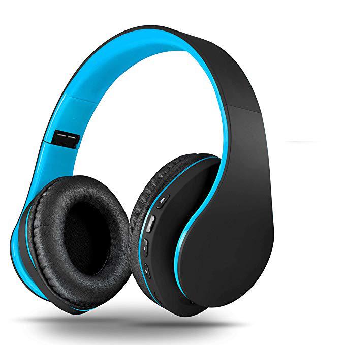 Bluetooth Headphones Over Ear,Foldable & Lightweight Stereo Headset Micro SD/TF,FM for CellPhone,PC,Travel,Soft Earmuffs forProlonged Waring