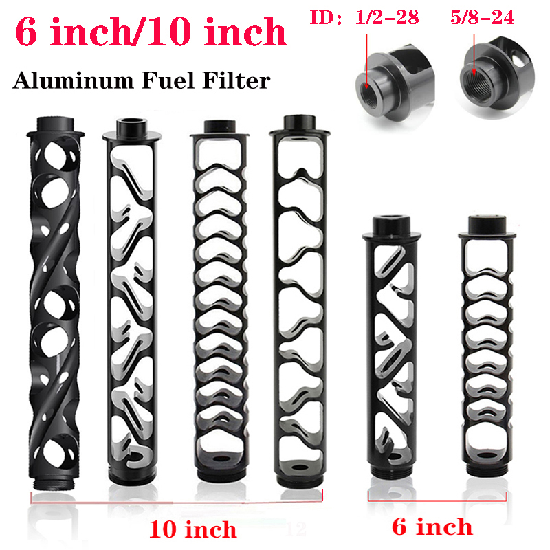 Aluminum 10inch 6 inch Extension Spiral 1/2-28 5/8-24 Car Fuel Filter Auto Solvent Trap for NAPA 4003 WIX 24003
Aluminum 10inch 6 inch Extension Spiral 1/2-28 5/8-24 Car Fuel Filter Auto Solvent Trap for NAPA 4003 WIX 24003