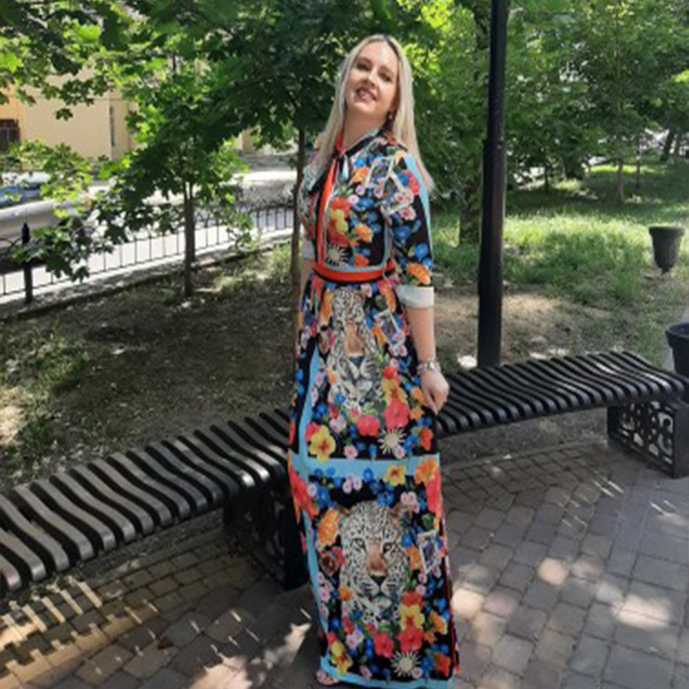 Runway Maxi Dresses Women High Quality Bow Neck Vintage Animal Print Floor Length Long Party Dress Vestidos Robe Femme T200320