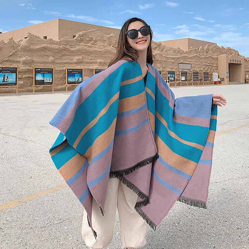 Travel Photo Shawl Scarf Sunscreen Imitation Cashmere Winter Warm Cape All-match Ethnic Style Cloak Fashion Poncho
Travel Photo Shawl Scarf Sunscreen Imitation Cashmere Winter Warm Cape All-match Ethnic Style Cloak Fashion Poncho