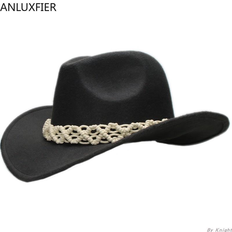 A161 Adult Kids Wool Fedoras Hats Female Knitting Belt Woolen Cap Autumn Winter Parent Fedoras Hat West Cowboy Hat Adjust, Black
A161 Adult Kids Wool Fedoras Hats Female Knitting Belt Woolen Cap Autumn Winter Parent Fedoras Hat West Cowboy Hat Adjust, Black