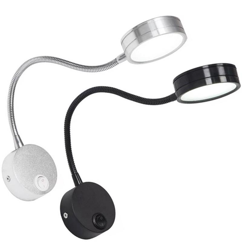 Silver Black LED Wall Lamps with Switch 3W 5W 7W AC85-265V Bedroom Bedside Reading Light Direction Adjustable Indoor Lighting
Silver Black LED Wall Lamps with Switch 3W 5W 7W AC85-265V Bedroom Bedside Reading Light Direction Adjustable Indoor Lighting