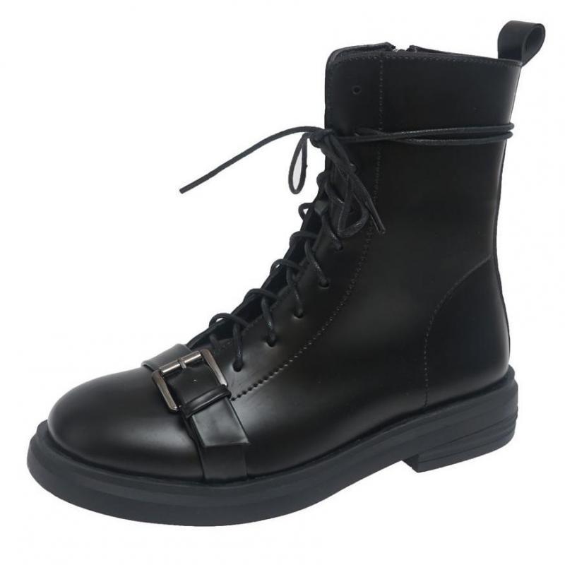 Leather Boots Ladies Boots Womens Spring Shoes Buckle Lace Up Casual Zip Cross-tied Square Toe Botas Mujer, Black
Leather Boots Ladies Boots Womens Spring Shoes Buckle Lace Up Casual Zip Cross-tied Square Toe Botas Mujer, Black