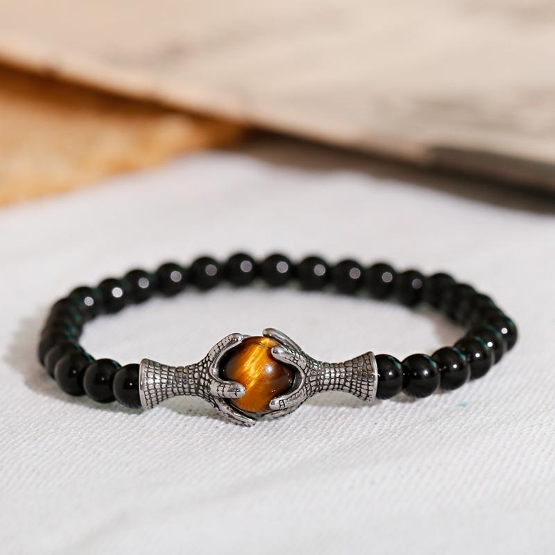 Tiger Eye Stone Beads Bracelet Men Bileklik Jewelry Claw Stainless Steel Bracelets Pulseras Mujer Branzoletki Chakra Braslet
Tiger Eye Stone Beads Bracelet Men Bileklik Jewelry Claw Stainless Steel Bracelets Pulseras Mujer Branzoletki Chakra Braslet