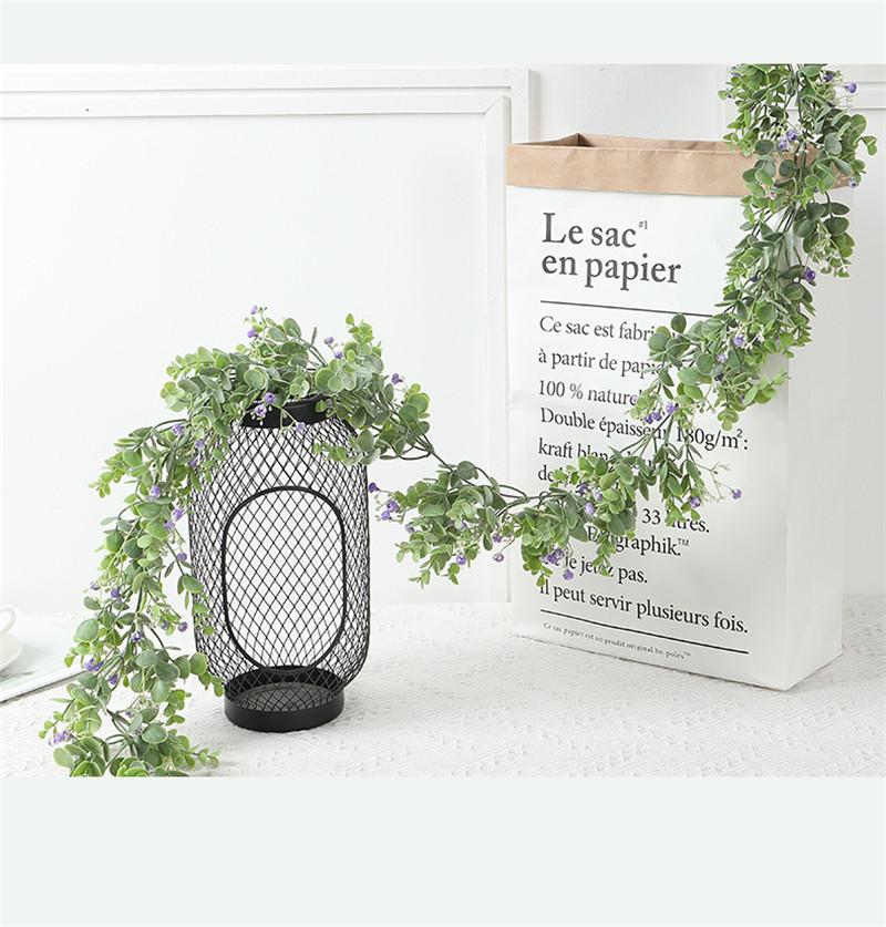 1pc Simulation Plant Rattan with Flower 195cm Plastic Eucalyptus Leaf Vine for Wedding Home Decoration
1pc Simulation Plant Rattan with Flower 195cm Plastic Eucalyptus Leaf Vine for Wedding Home Decoration