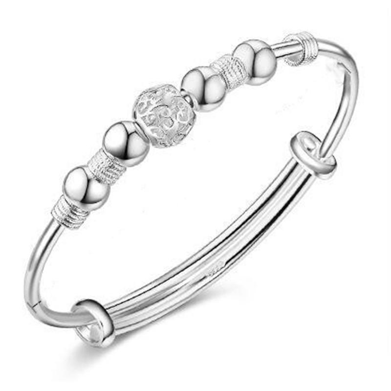 Fashion Silver Color Lucky Bead Bracelet Temperament Women's Bracelet Accessories Romantic Valentine's Day Gift
Fashion Silver Color Lucky Bead Bracelet Temperament Women's Bracelet Accessories Romantic Valentine's Day Gift