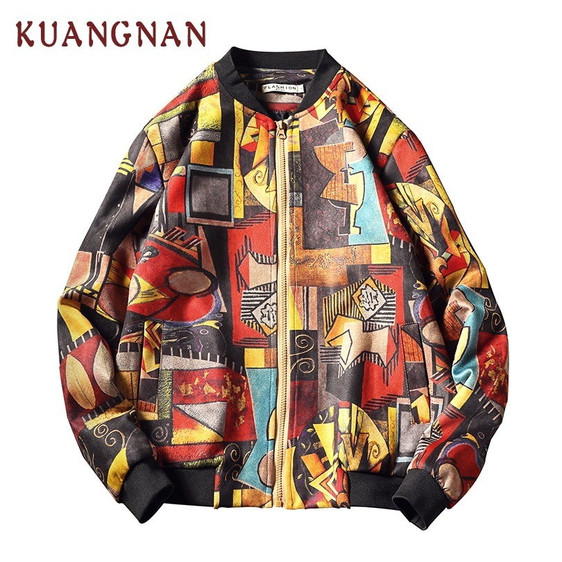 KUANGNAN Japan Style Hip Hop Bomber Jacket Men Clothing Japanese Streetwear Men Jacket Coat 5XL Mens Jackets And Coats T200102